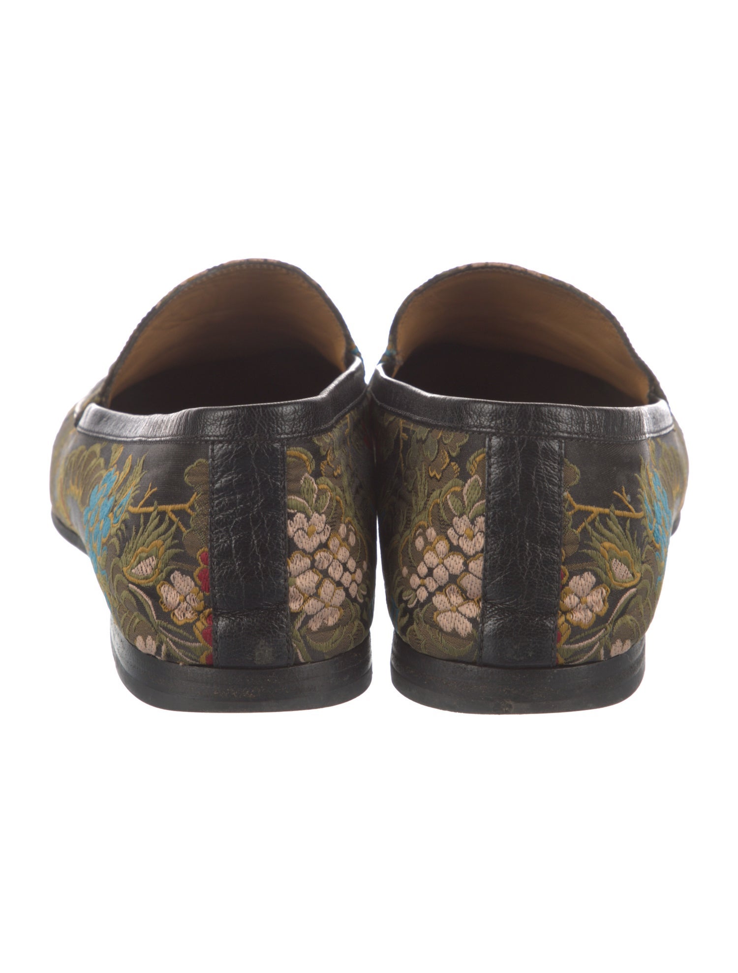 Gucci Floral Print Loafers